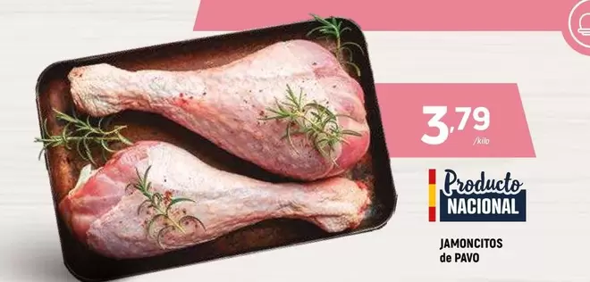 Oferta de Pavo - Jamoncitos De por 3,79€ en Coviran