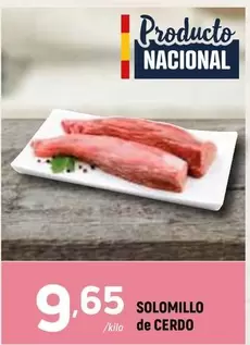 Oferta de Solomillo De Cerdo por 9,65€ en Coviran