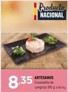 Oferta de Artesanos Gardel - Ensaladilla De Cangrejo por 8,35€ en Coviran