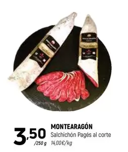 Oferta de Salchichon Pages Al Corte por 3,5€ en Coviran