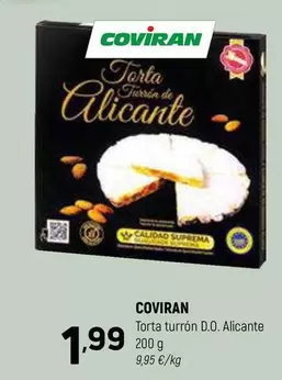 Oferta de Coviran - Torta Turron D.o. Alicante por 1,99€ en Coviran