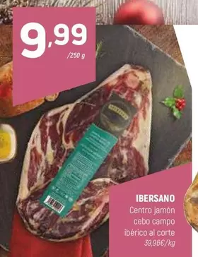 Oferta de Centro Jamón Cebo Campo Ibérico por 9,99€ en Coviran