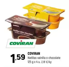 Oferta de Coviran - Natillas Vainilla O Chocolate por 1,59€ en Coviran