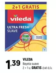 Oferta de Vileda - Bayeta Suave por 1,39€ en Coviran