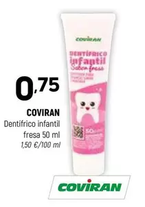 Oferta de Coviran - Dentifrico Infantil Fresa por 0,75€ en Coviran