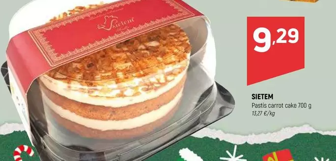 Oferta de Pastis Carro Cake por 9,29€ en Coviran