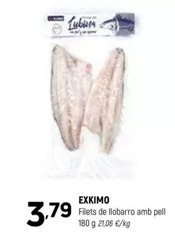 Oferta de Exkimo - Filets De Llobarro Amb Pell por 3,79€ en Coviran