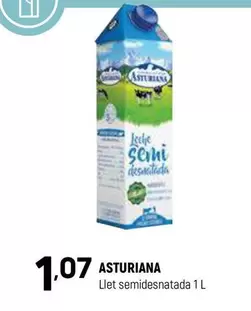 Oferta de La Asturiana - Llet Semidesnatada por 1,07€ en Coviran