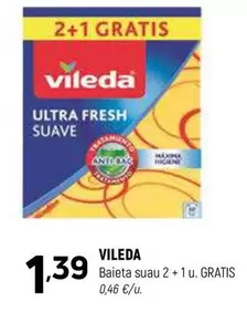 Oferta de Vileda - Baieta Suau por 1,39€ en Coviran