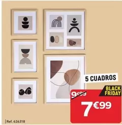 Oferta de 5 Cuadros por 7,99€ en GiFi