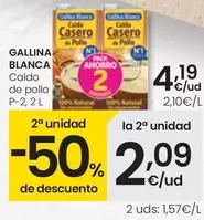 Oferta de Gallina Blanca - Caldo De Pollo por 4,19€ en Eroski