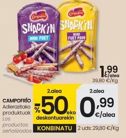 Oferta de Campofrío - Los Productos Señalizados por 1,99€ en Eroski