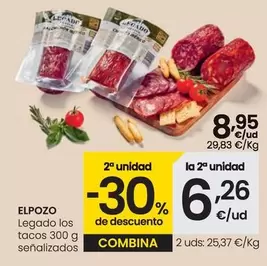 Oferta de Elpozo - Legado Los Tacos por 8,95€ en Eroski