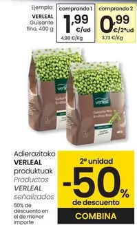 Oferta de Verleal - Guisante Fino por 1,99€ en Eroski