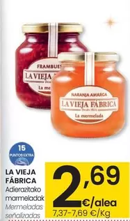 Oferta de La Vieja Fábrica - Mermeladas  por 2,69€ en Eroski