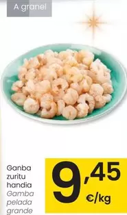 Oferta de Gamba Pelada Grande por 9,45€ en Eroski