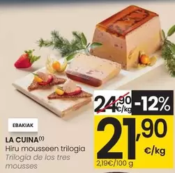 Oferta de La Cuina - Trilogia De Los Tres Mousses por 21,9€ en Eroski