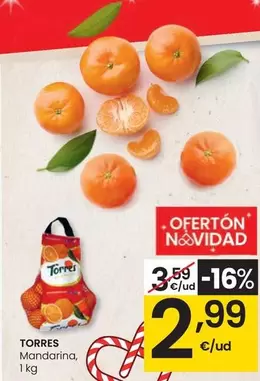 Oferta de Torres - Mandarina por 2,99€ en Eroski