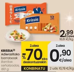 Oferta de Krissia - Barritas Señalizadas por 2,99€ en Eroski