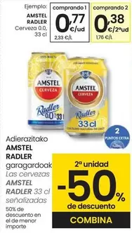 Oferta de Amstel - Cerveza 0.0 por 0,77€ en Eroski