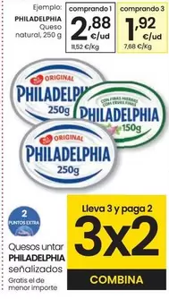 Oferta de Philadelphia - Queso Natural por 2,88€ en Eroski