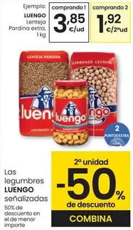 Oferta de Luengo - Lenteja Pardina Extra por 3,85€ en Eroski