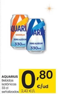 Oferta de Aquarius - Bebidas Isotonicas por 0,8€ en Eroski