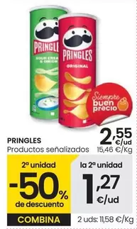 Oferta de Pringles - Productos Senalizados por 2,55€ en Eroski