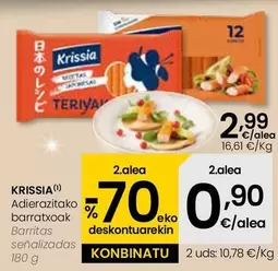 Oferta de Krissia - Barritas por 2,99€ en Eroski