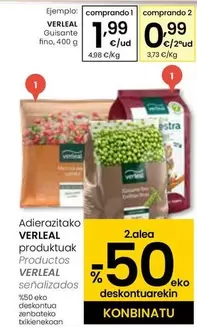 Oferta de Verleal - Guisante Fino por 1,99€ en Eroski