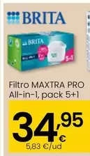 Oferta de Brita - Filtro Maxtra Pro All-In-1 por 34,95€ en Eroski