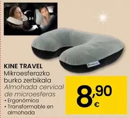 Oferta de Kine Travel - Almohada Cervical De Microesferas por 8,9€ en Eroski