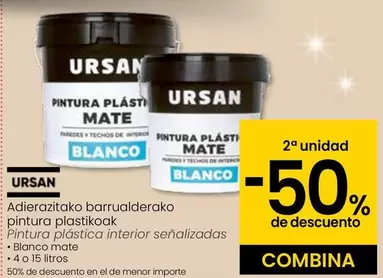 Oferta de Ursan - Pintura Plastica Interior Senalizados en Eroski