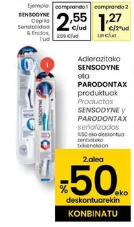 Oferta de Sensodyne - Cepillo Sensibilidad & Encias por 2,55€ en Eroski