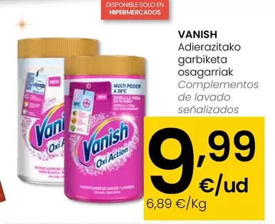 Oferta de Vanish - Complementos De Lavado por 9,99€ en Eroski