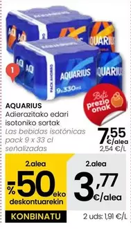 Oferta de Aquarius - Las Bebidas Isotónicas por 7,55€ en Eroski