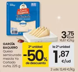 Oferta de García Baquero - Queso Semicurado Mezcla Ya Cortado Cuna por 3,75€ en Eroski