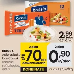 Oferta de Krissia - Barritas por 2,99€ en Eroski