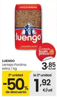 Oferta de Luengo - Lenteja Pardina Extra por 3,85€ en Eroski