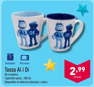 Oferta de Tassa Al I Di por 2,99€ en ALDI