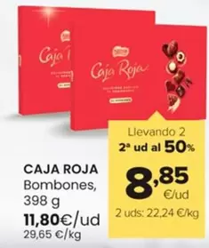 Oferta de Caja Roja - Bombones por 11,8€ en Autoservicios Familia