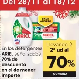 Oferta de Ariel - En Los Detergentes Senalizados en Autoservicios Familia