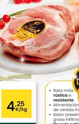 Oferta de Paleta De Cerdo Redonda Sin Pata Duroc por 4,25€ en Eroski