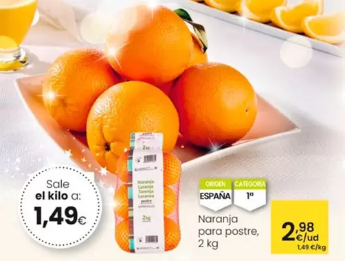 Oferta de Naranja Para Postre por 2,98€ en Eroski