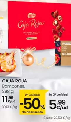 Oferta de Caja Roja - Bombones por 11,99€ en Eroski