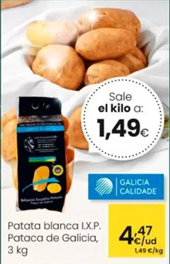 Oferta de Patata Blanca I.X.P. por 4,47€ en Eroski