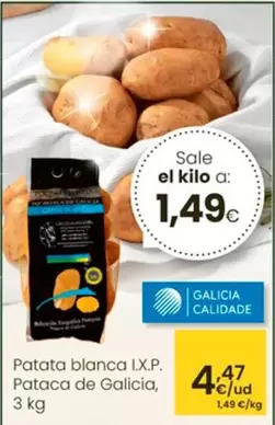 Oferta de Patata Blanca I.X.P. Pataca De Galicia por 4,47€ en Eroski