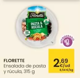 Oferta de Florette - Ensalada De Pasta Y Rúcula por 2,69€ en Eroski