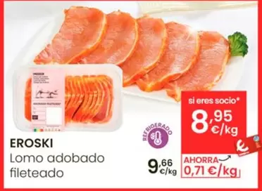 Oferta de Eroski - Lomo Adobado Fileteado por 9,66€ en Eroski