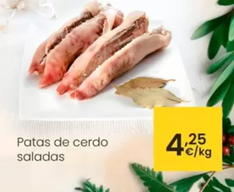 Oferta de Patas De Cerdo Saladas por 4,25€ en Eroski